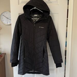 Columbia Charcoal Hooded Jacket with Omni-heat